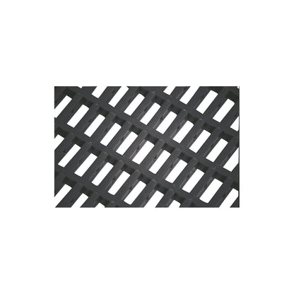 Vinyl anti-fatigue matting COBAmat®, double weave, per m, mesh size 10 x 22 mm, black.