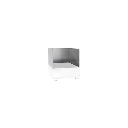 Splash protection wall, 3-sided, for sump tray LxW 1460 x 1460 mm, 3-sided.