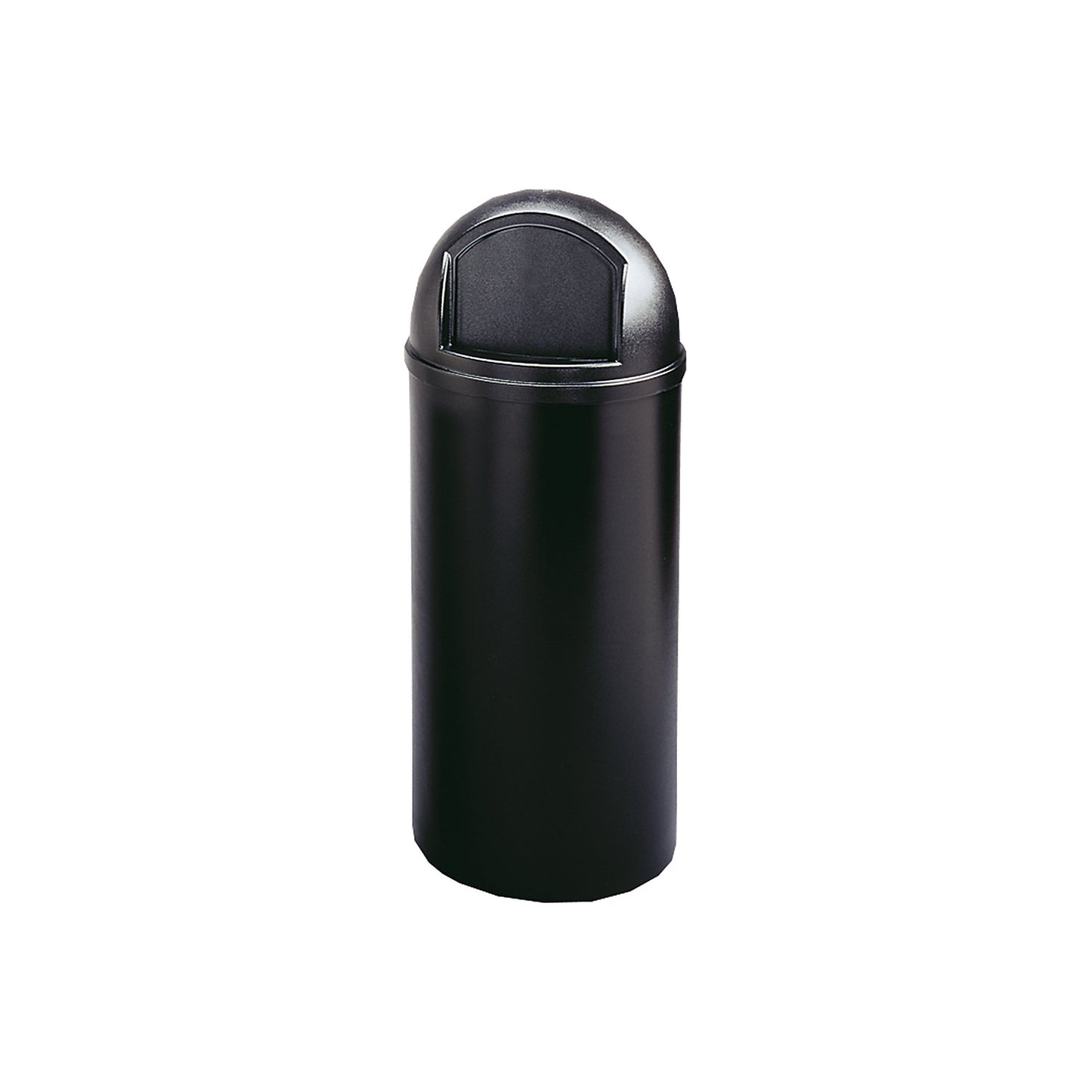 Waste collector (PE), fire preventing, capacity 57 l, HxØ 930 x 390 mm, black.