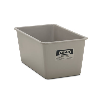 Large GRP container, capacity 300 l, LxWxH 1170 x 690 x 520 mm, grey.