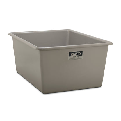 Large GRP container, capacity 1500 l, LxWxH 1820 x 1390 x 800 mm, grey.