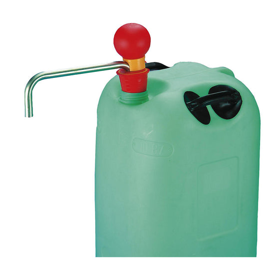 Small container pump, stainless steel hand pump, immersion depth 900 mm.