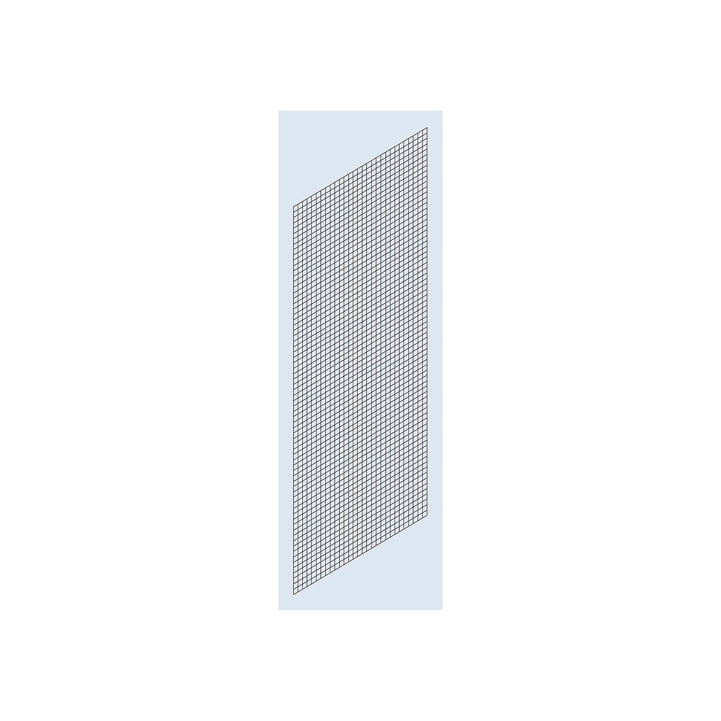 Side panel cladding, welded mesh, height 2000 mm, depth 600 mm.