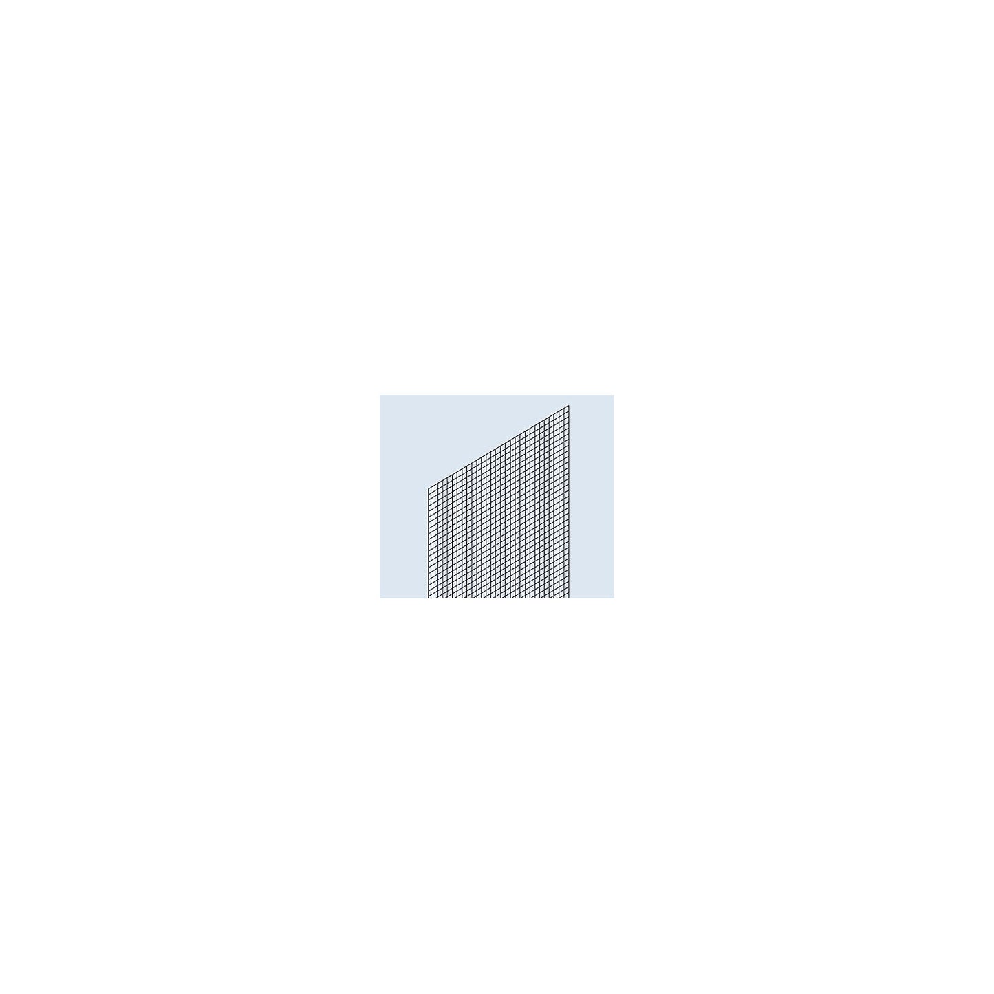 Mesh cladding for rear panel, for height 2000 mm, 3 securing strips.
