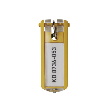Key tab, pack of 6, yellow.