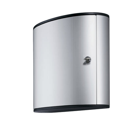 Designer key box, with security cylinder lock, HxWxD 280 x 300 x 118 mm, 18 hooks.