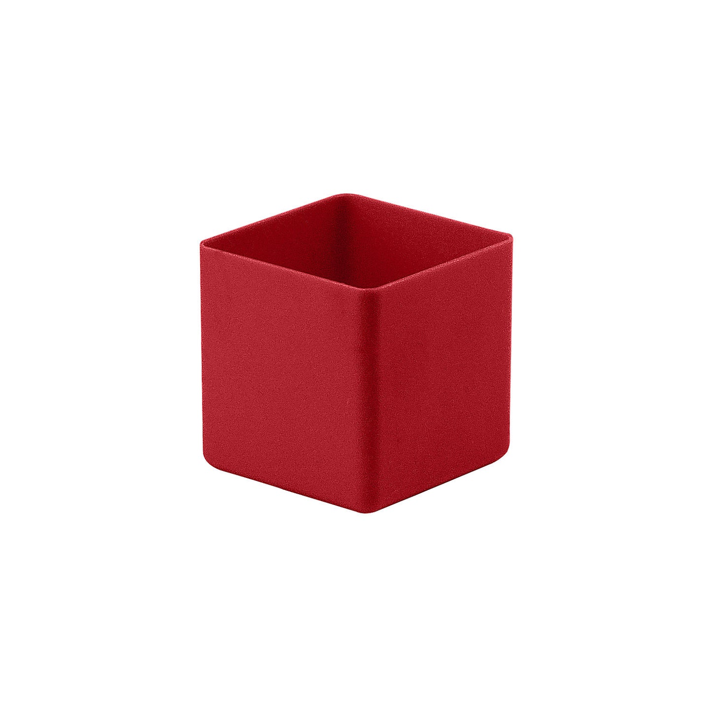 Bins, height 70 mm, red, LxW 74x74 mm, pack of 50.