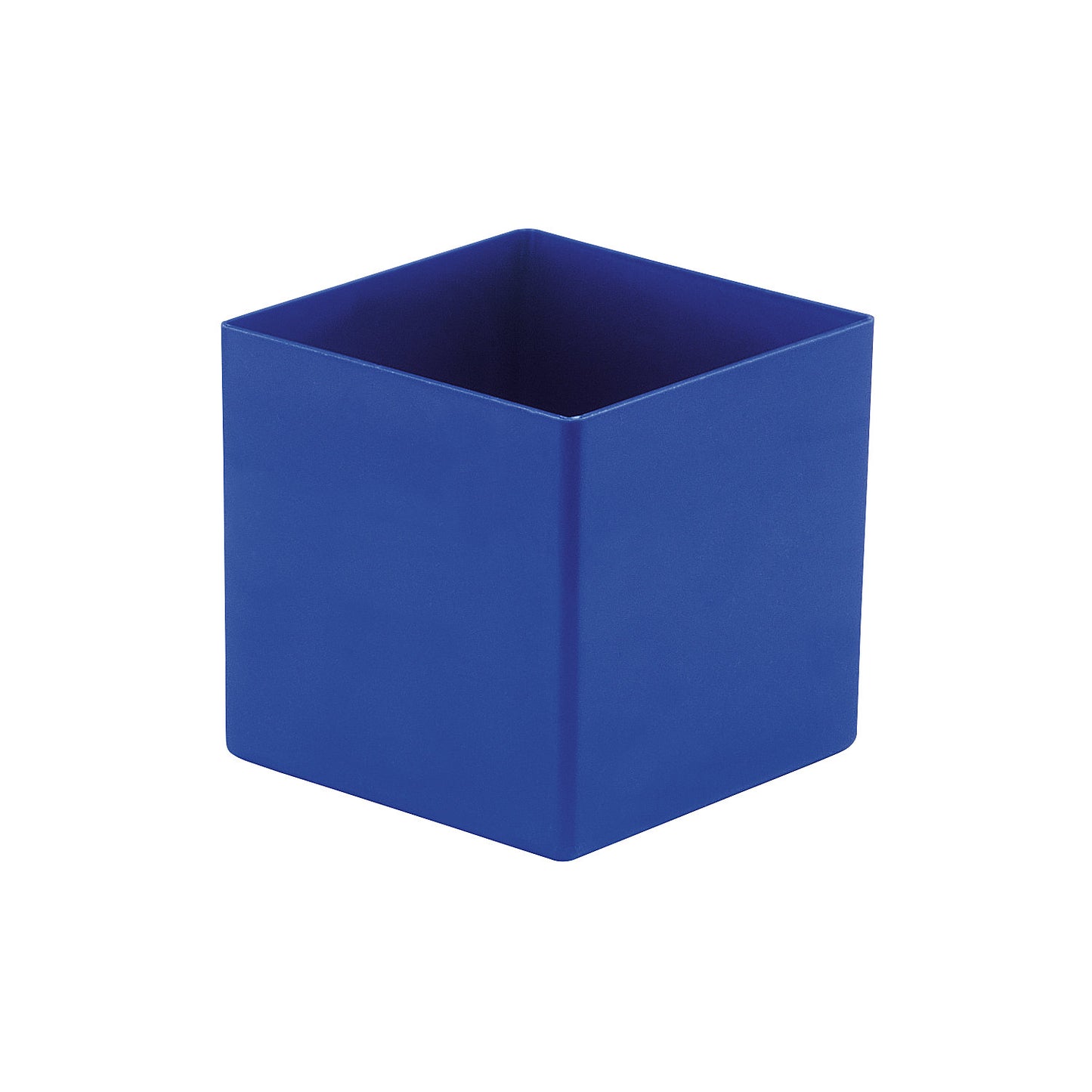 Bins, height 90 mm, blue, LxW 99x99 mm, pack of 50.