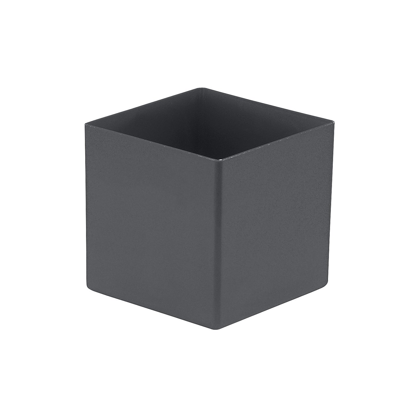 Bins, height 90 mm, grey, LxW 99x99 mm, pack of 50.