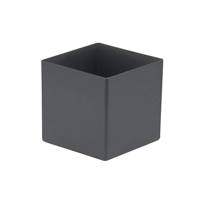 Bins, height 90 mm, grey, LxW 99x99 mm, pack of 50.