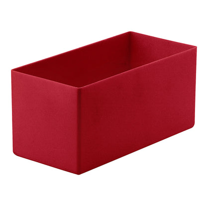 Bins, height 90 mm, red, LxW 198x99 mm, pack of 50.