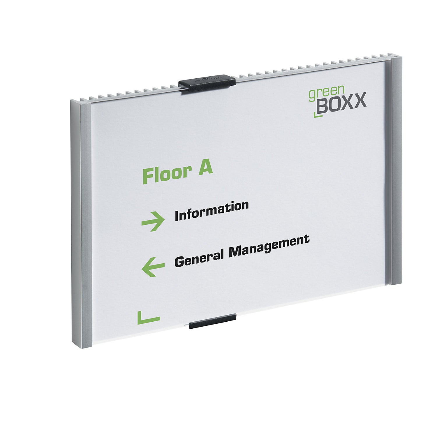Door sign, ribbed design with acrylic cover plate, with cardboard insert, WxH 210 x 149 mm, pack of 3.