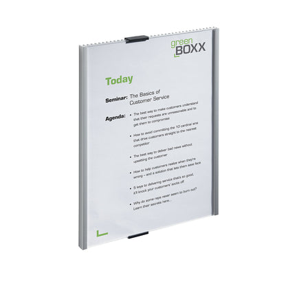 Door sign, ribbed design with acrylic cover plate, with cardboard insert, WxH 210 x 297 mm, pack of 2.