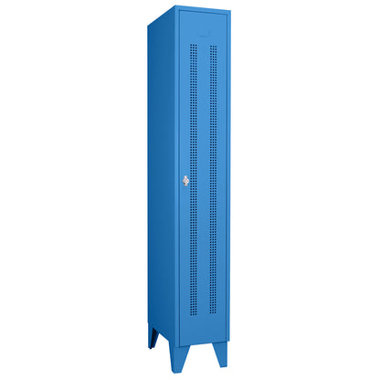 Berlin 1 clothes locker, 1 compartment, light blue, width 300 mm.