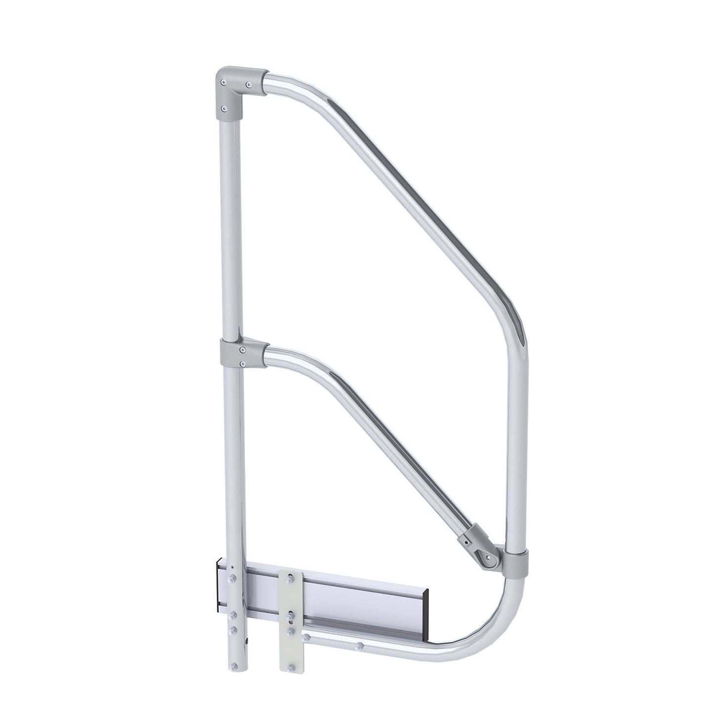 Hand rail, single sided, for 2-step platform.