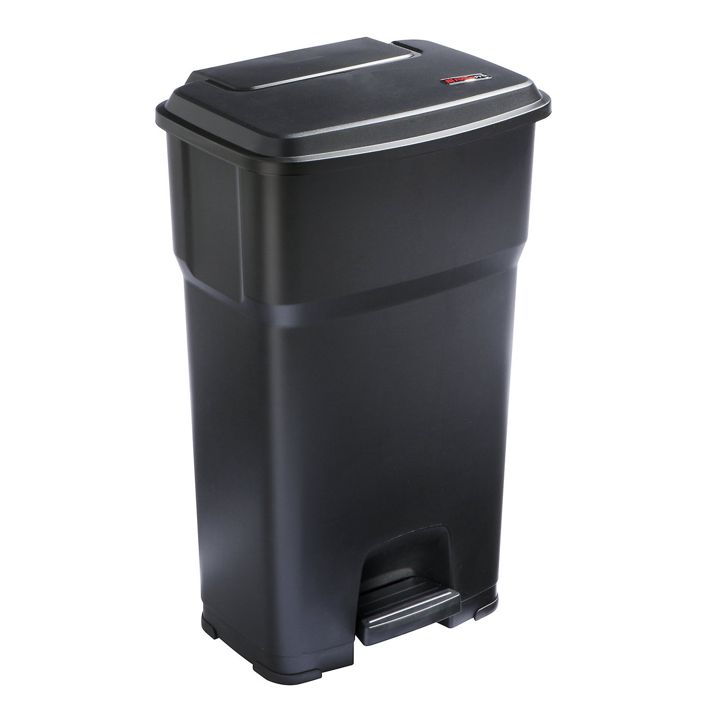 HERA pedal bin, capacity 85 l, WxHxD 490 x 790 x 390 mm, black.