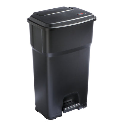 HERA pedal bin, capacity 85 l, WxHxD 490 x 790 x 390 mm, black.