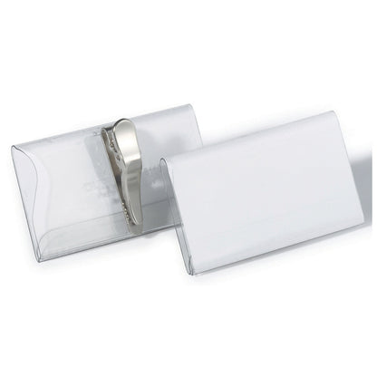 Name badges with crocodile clip, HxW 40 x 75 mm, pack of 75.