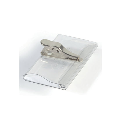 Name badges with crocodile clip, HxW 40 x 75 mm, pack of 75.