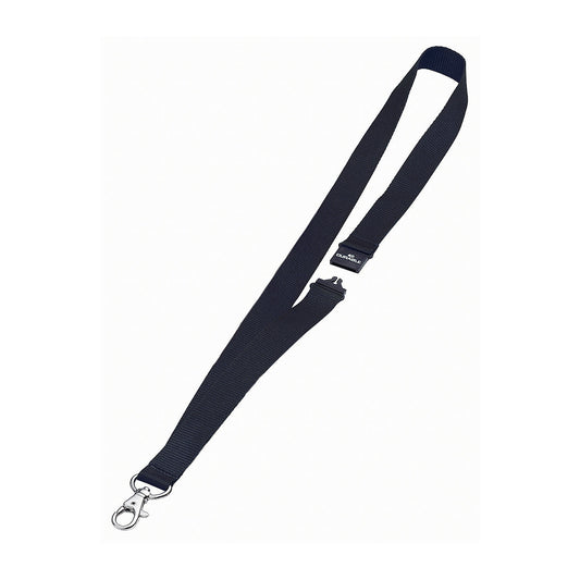Fabric straps with snap hook, safety clasp, pack of 50, black.