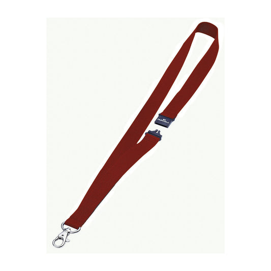 Fabric straps with snap hook, safety clasp, pack of 50, red.