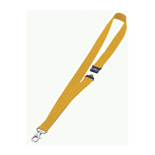Fabric straps with snap hook, safety clasp, pack of 50, yellow.