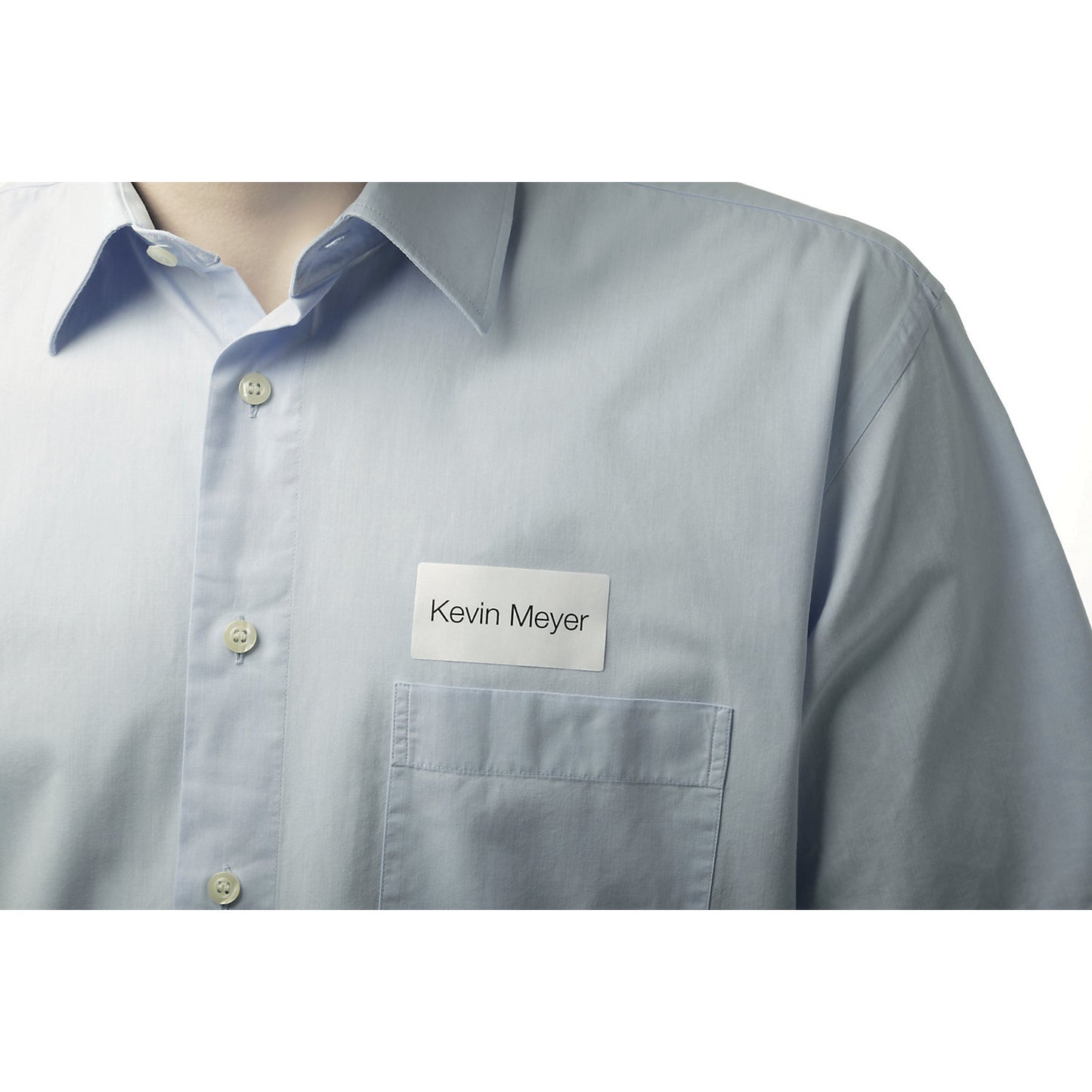 Name badges, self adhesive, acetate rayon, white, HxW 40 x 75 mm, pack of 480.