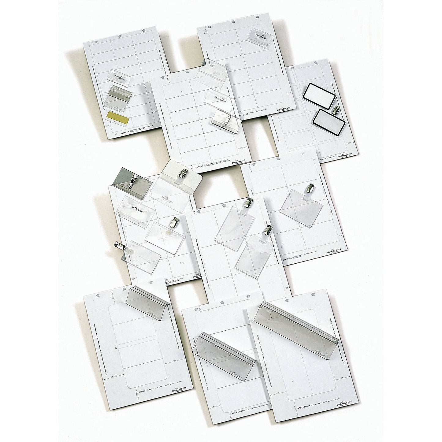 BADGEMAKER sheet inserts, for HxW 54 x 90 mm, pack of 1000, white.