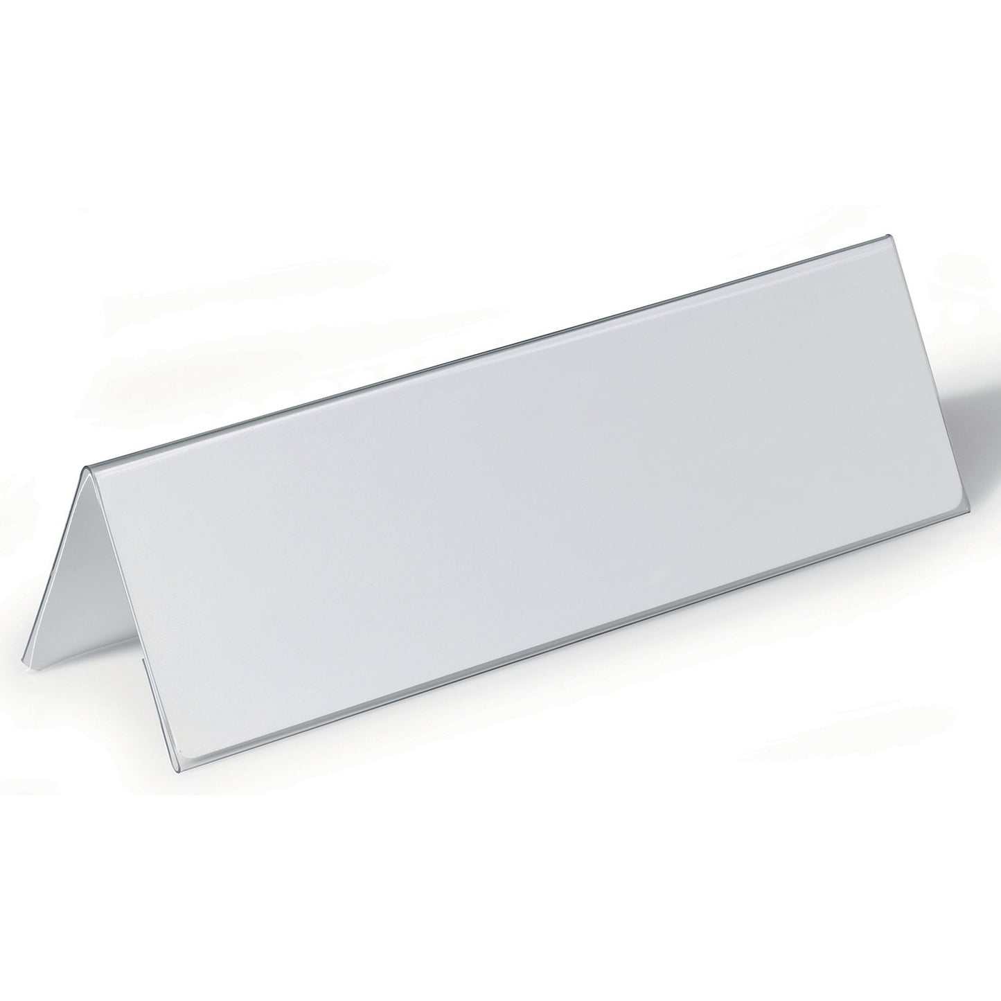 Table place name holder made of hard foil, inverted V-shape, HxW 105/210 x 297 mm, pack of 25.