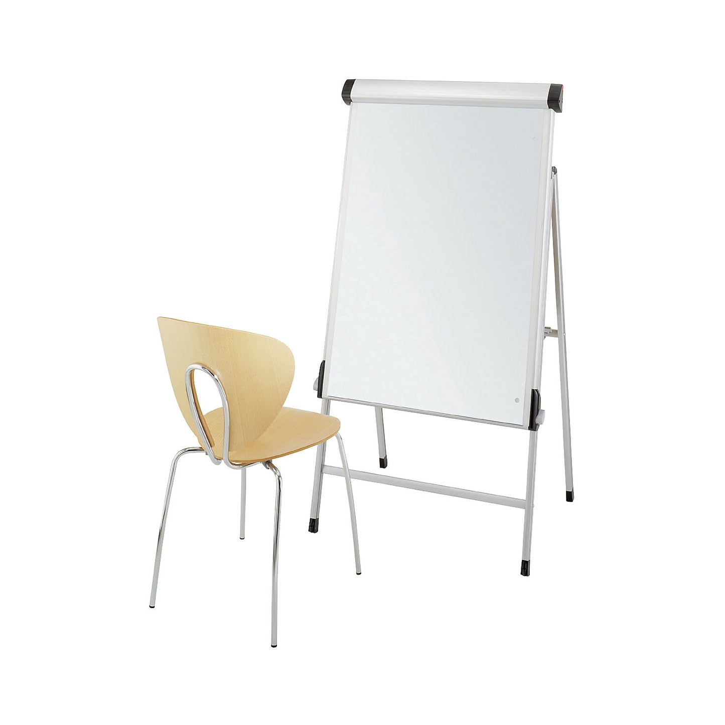 Flip chart, with aluminium/plastic profile, board WxH 690 x 1005 mm.