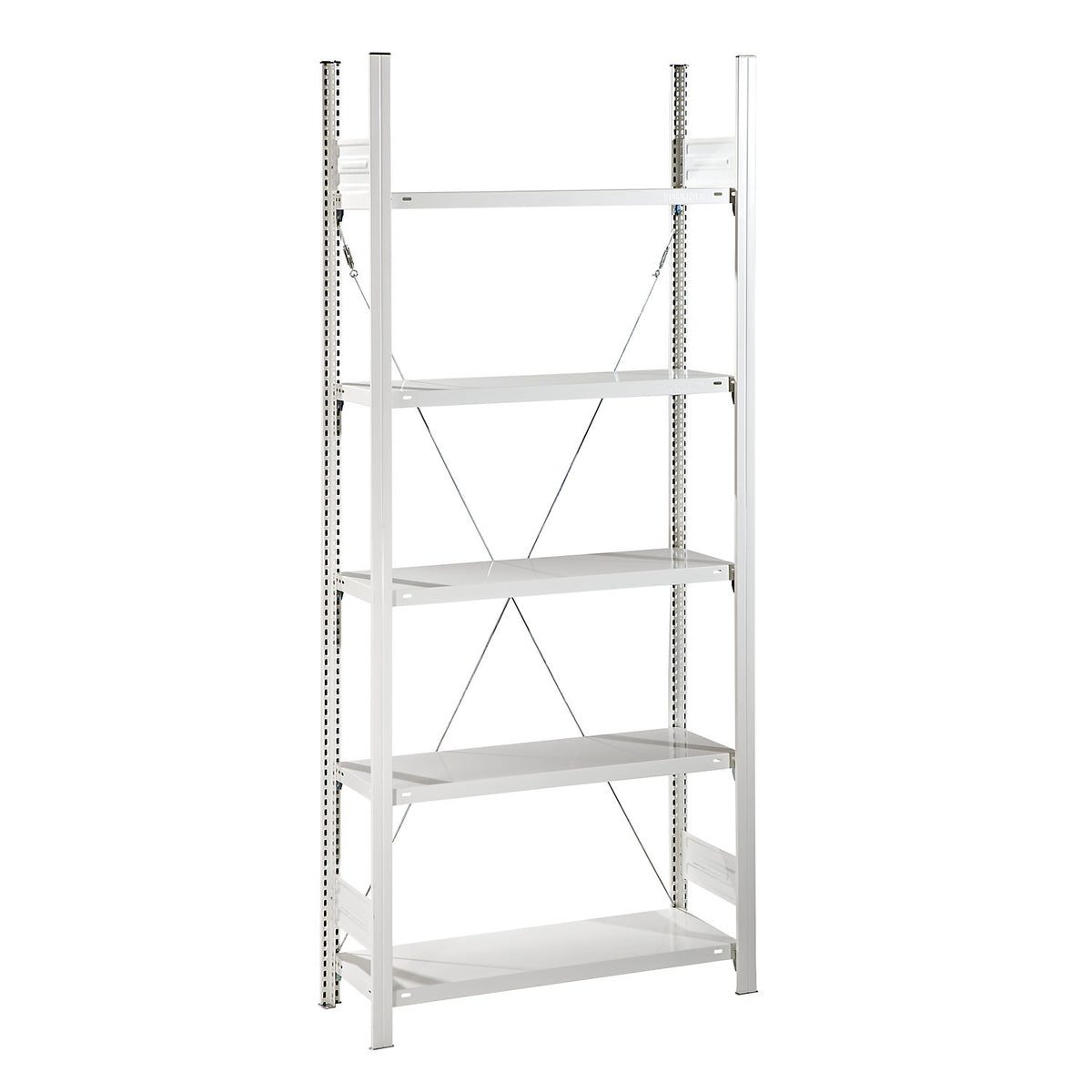 Hygienic boltless shelving unit, shelf unit height 2350 mm, 5 shelves, WxD 975 x 385 mm, extension shelf unit.
