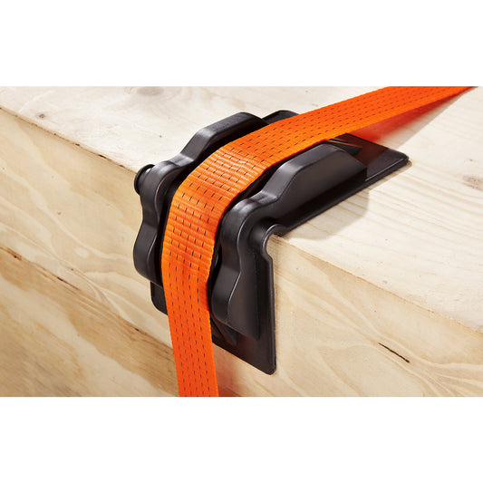 Edge protection, with recessed edges, pack of 10, for strap widths up to 50 mm.