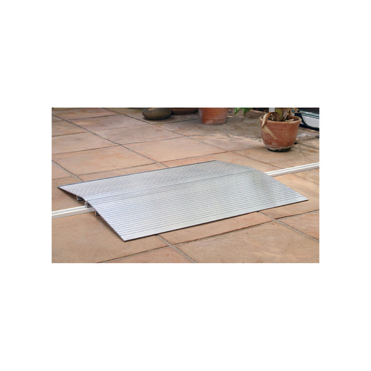 Threshold plate, two-part, max. load 500 kg, LxW 600 x 1000 mm.