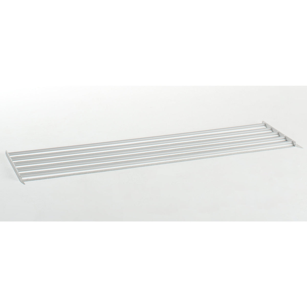 Shoe shelf for eurokraft basic changing room bench, for length 1500 mm, light grey.