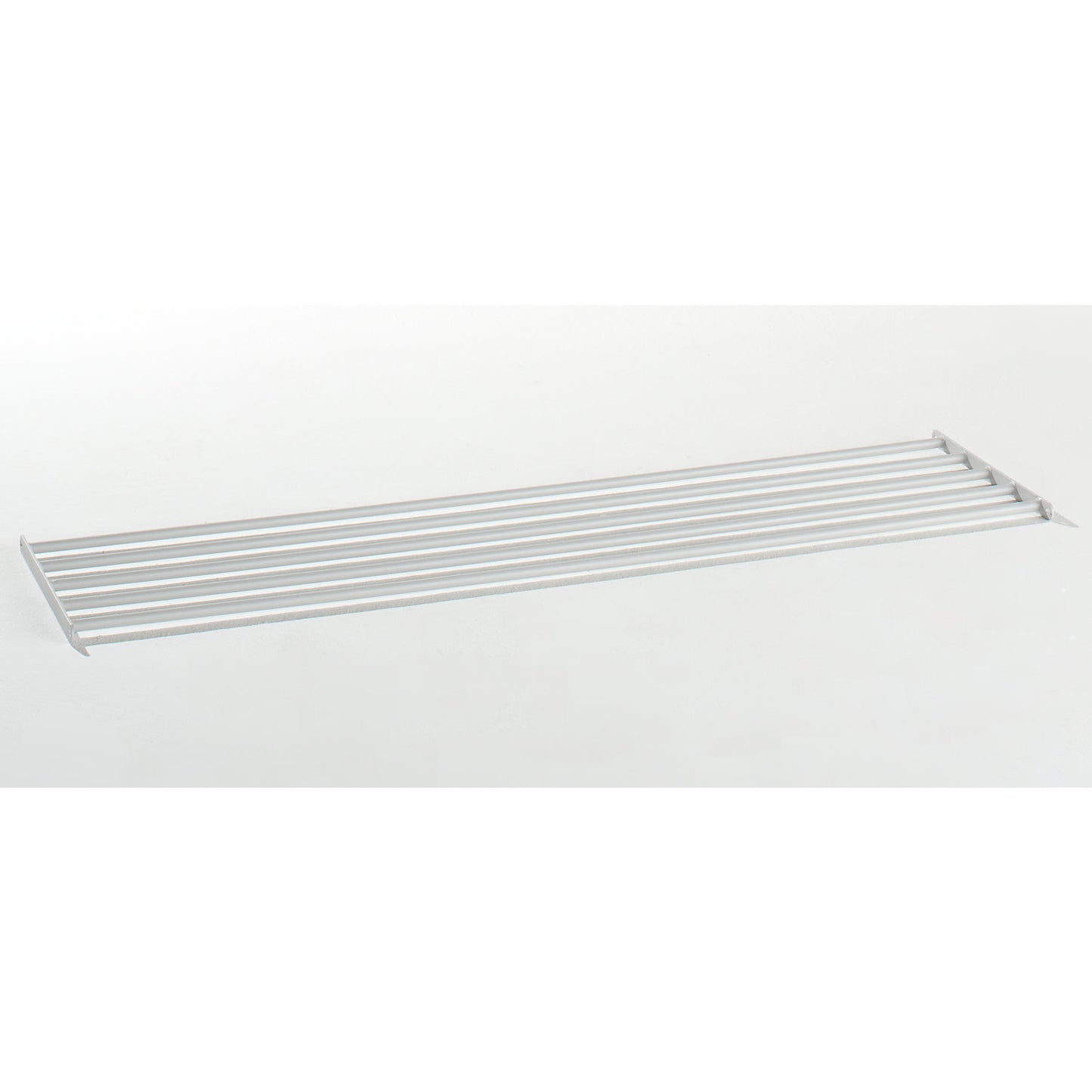 Shoe shelf for eurokraft basic changing room bench, for length 1500 mm, light grey.