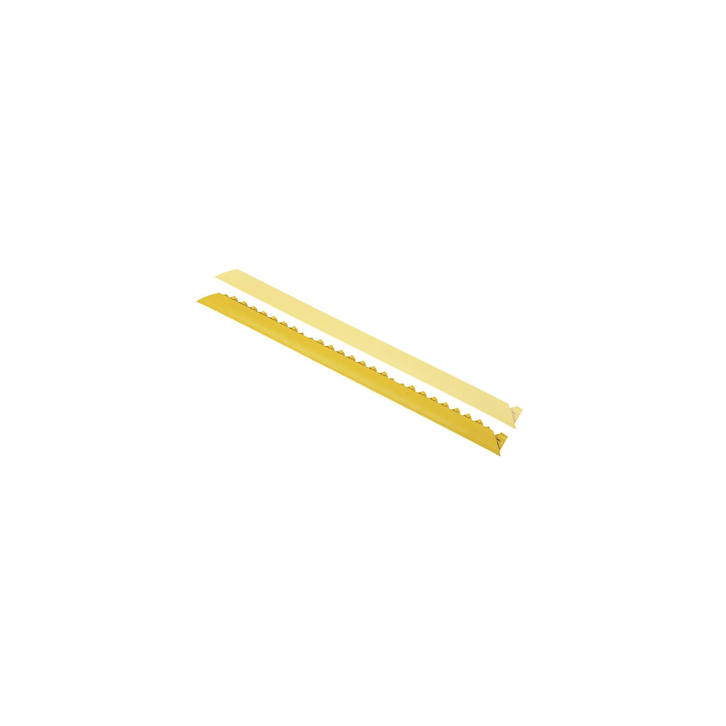 Ramp edge, tapered, male version, yellow.