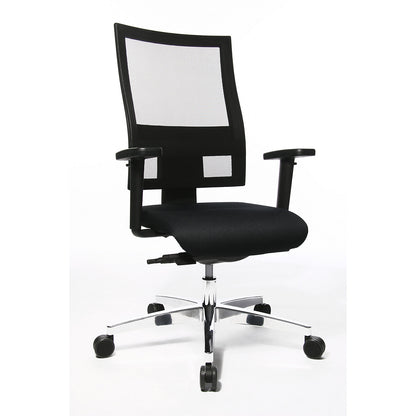 PROFI NET 11 office swivel chair, height adjustable arm rests with soft padding, black.
