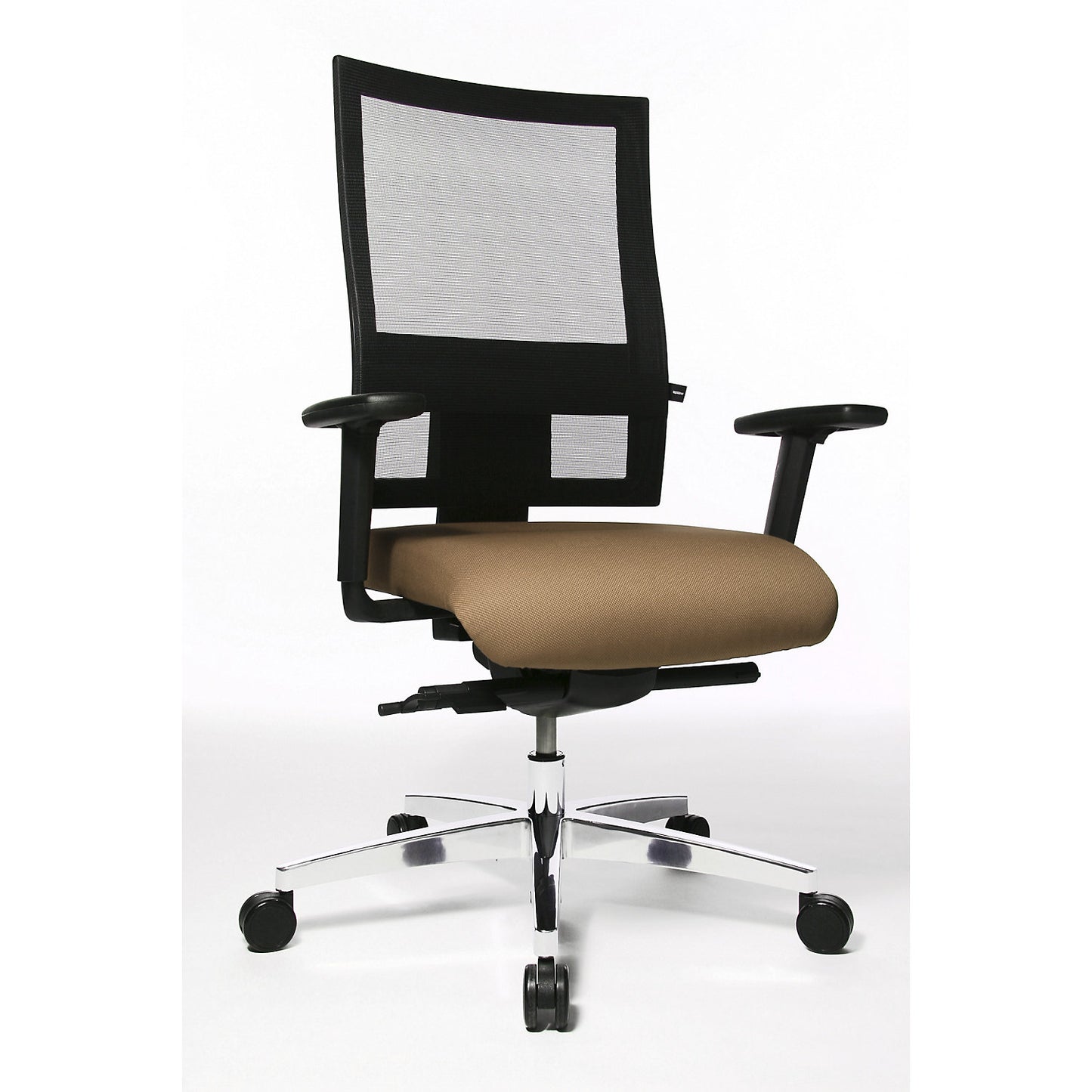 PROFI NET 11 office swivel chair, height adjustable arm rests with soft padding, blue.
