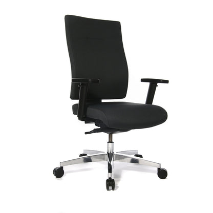 PROFI STAR 15 office swivel chair, ergonomic back rest, black.