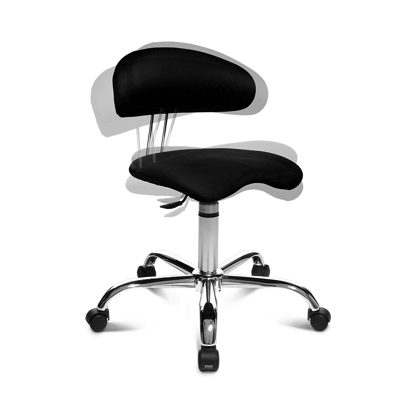 SITNESS 40 stool, 3 dimensional motion, black.