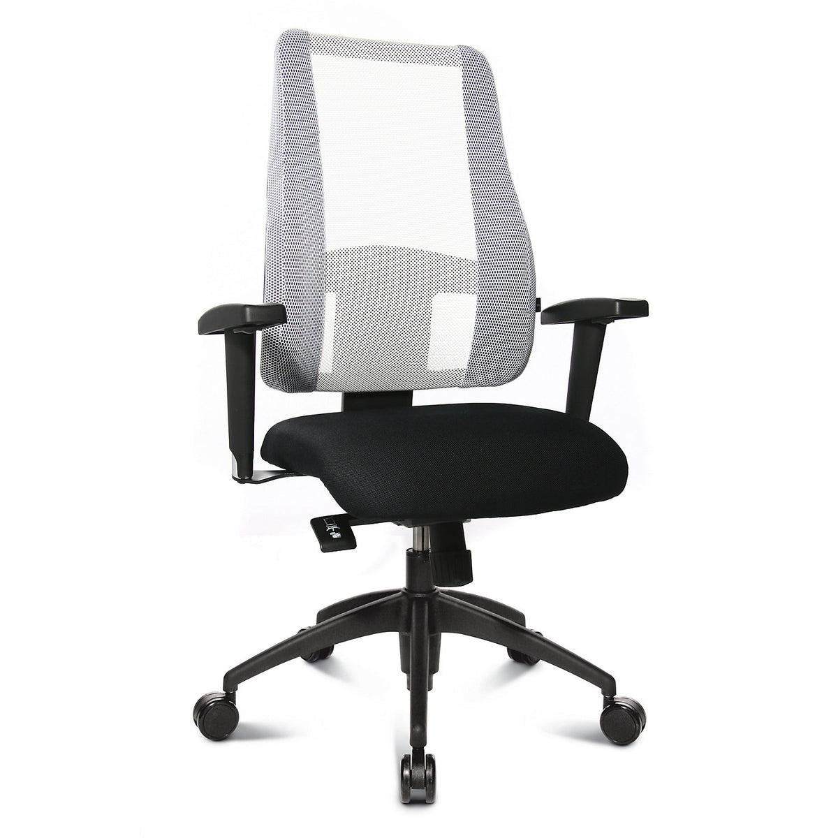 LADY SITNESS DELUXE office chair, flexible with 7 zones, black / black.