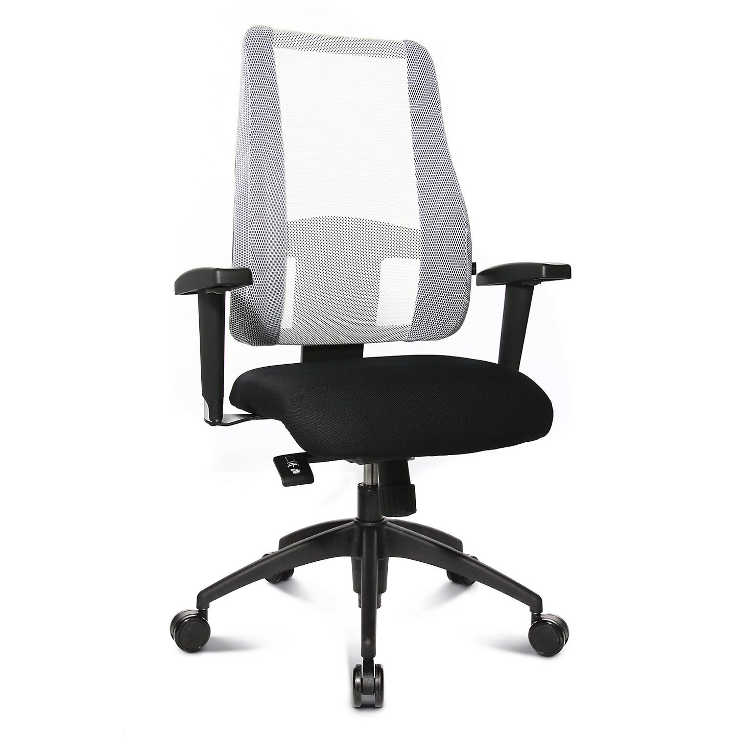 LADY SITNESS DELUXE office swivel chair, flexible with 7 zones, black / green.