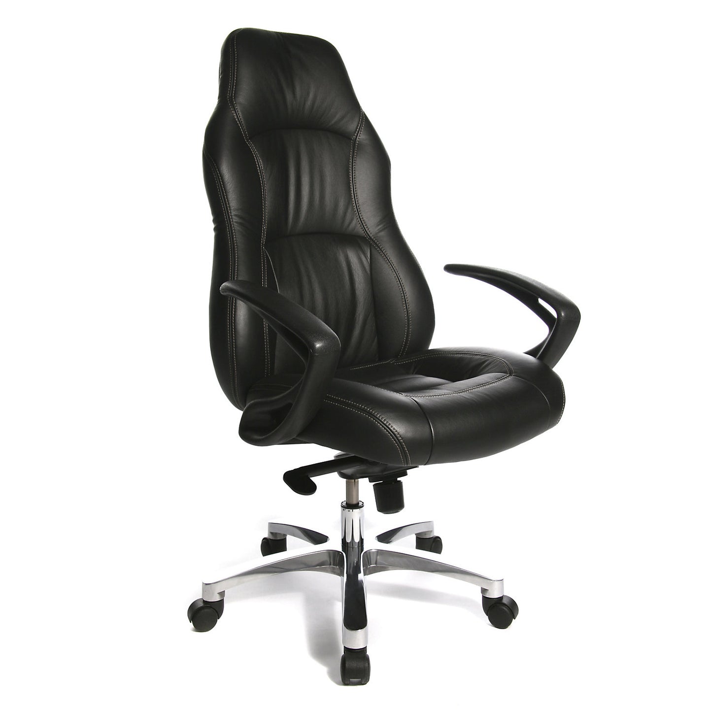 RS1 executive armchair, with kneematic rocker mechanism, black.