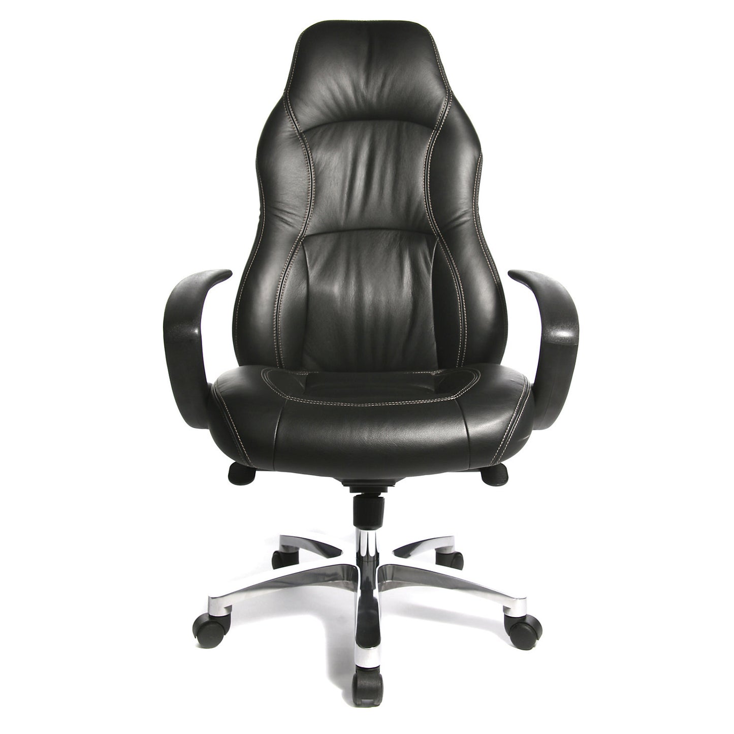 RS1 executive armchair, with kneematic rocker mechanism, black.