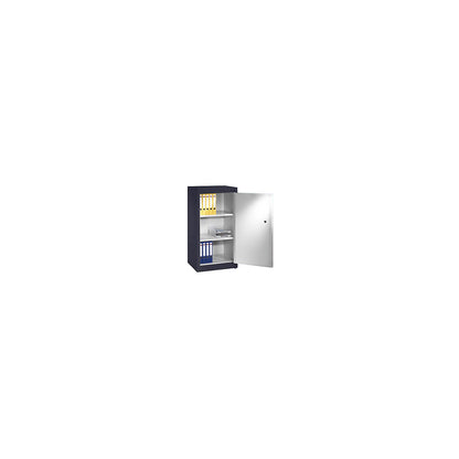 Certos fire protection cupboard, height 1226 mm, DIN 4102 compliant, W 650 mm, black grey/light grey.