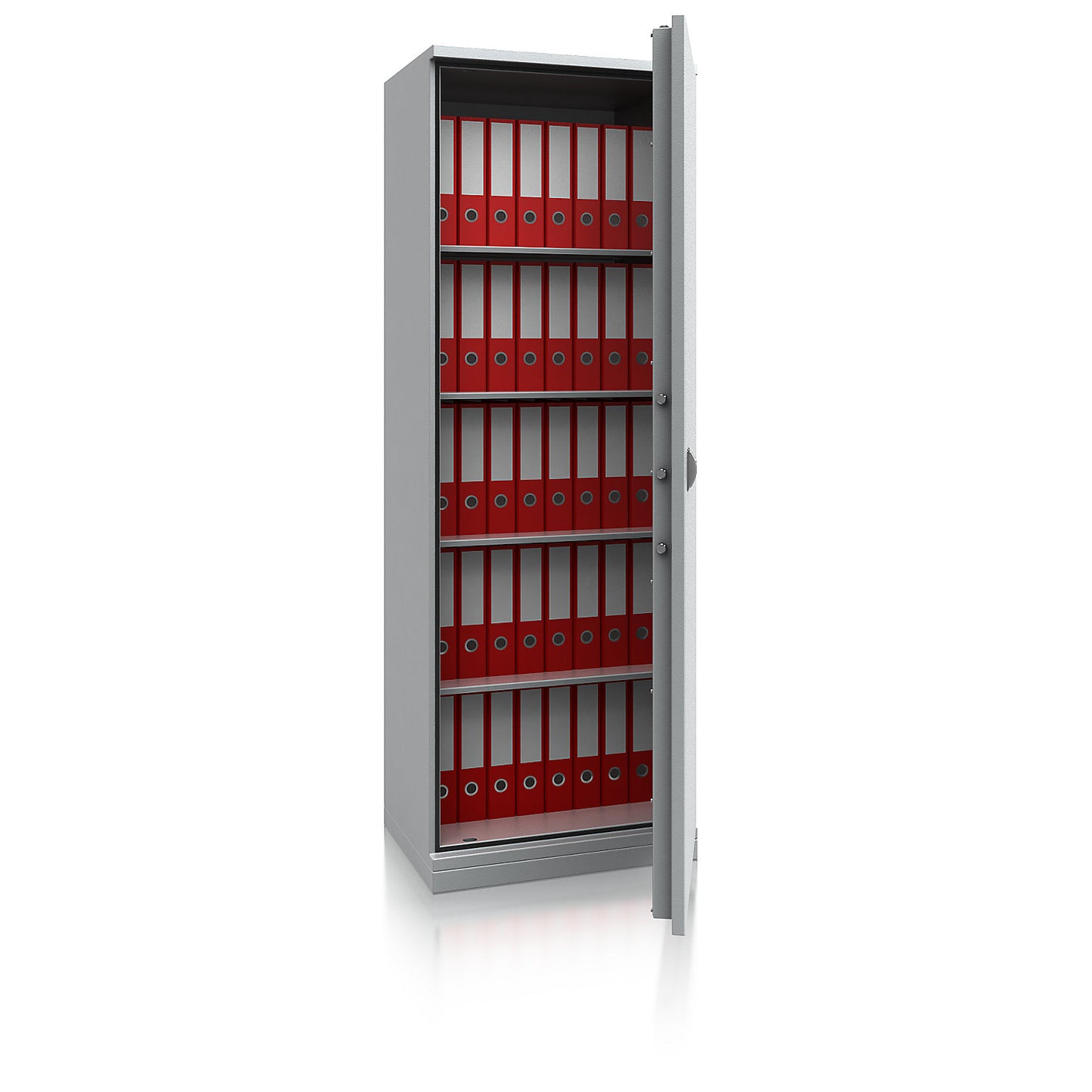 LIGHT safety cabinet, light duty, HxWxD 1950 x 670 x 500 mm, light grey.
