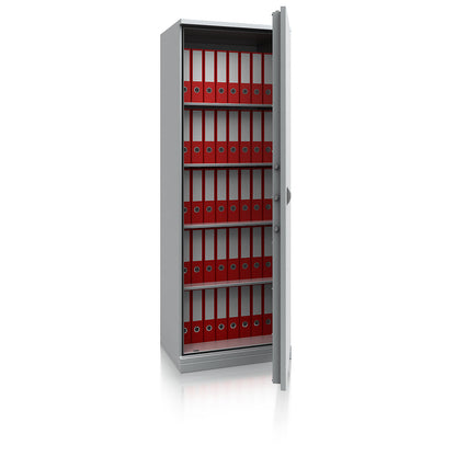 LIGHT safety cabinet, light duty, HxWxD 1950 x 670 x 500 mm, light grey.