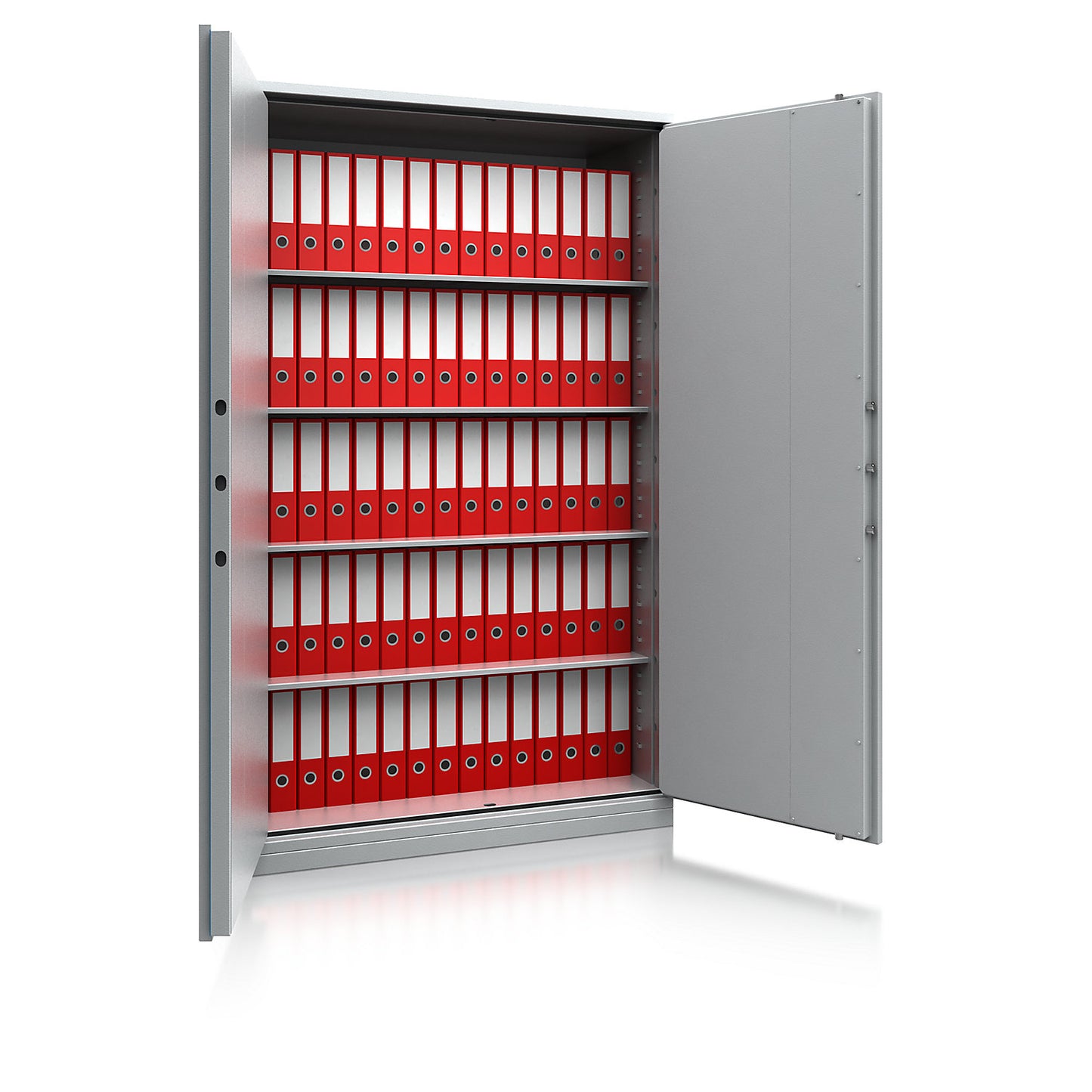 LIGHT safety cabinet, light duty, HxWxD 1950 x 1200 x 500 mm, light grey.