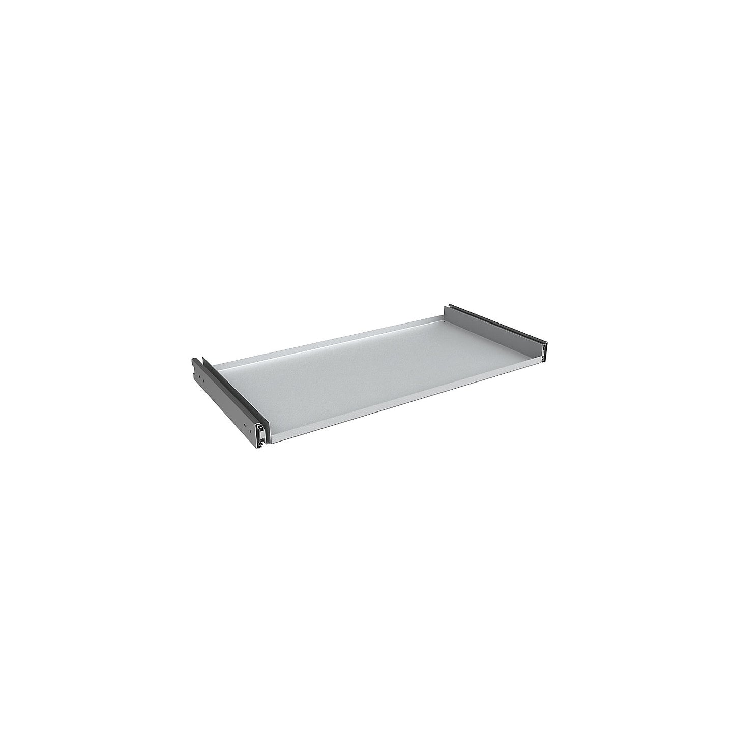 Shelf, extendable on telescopic rails, extra cost.