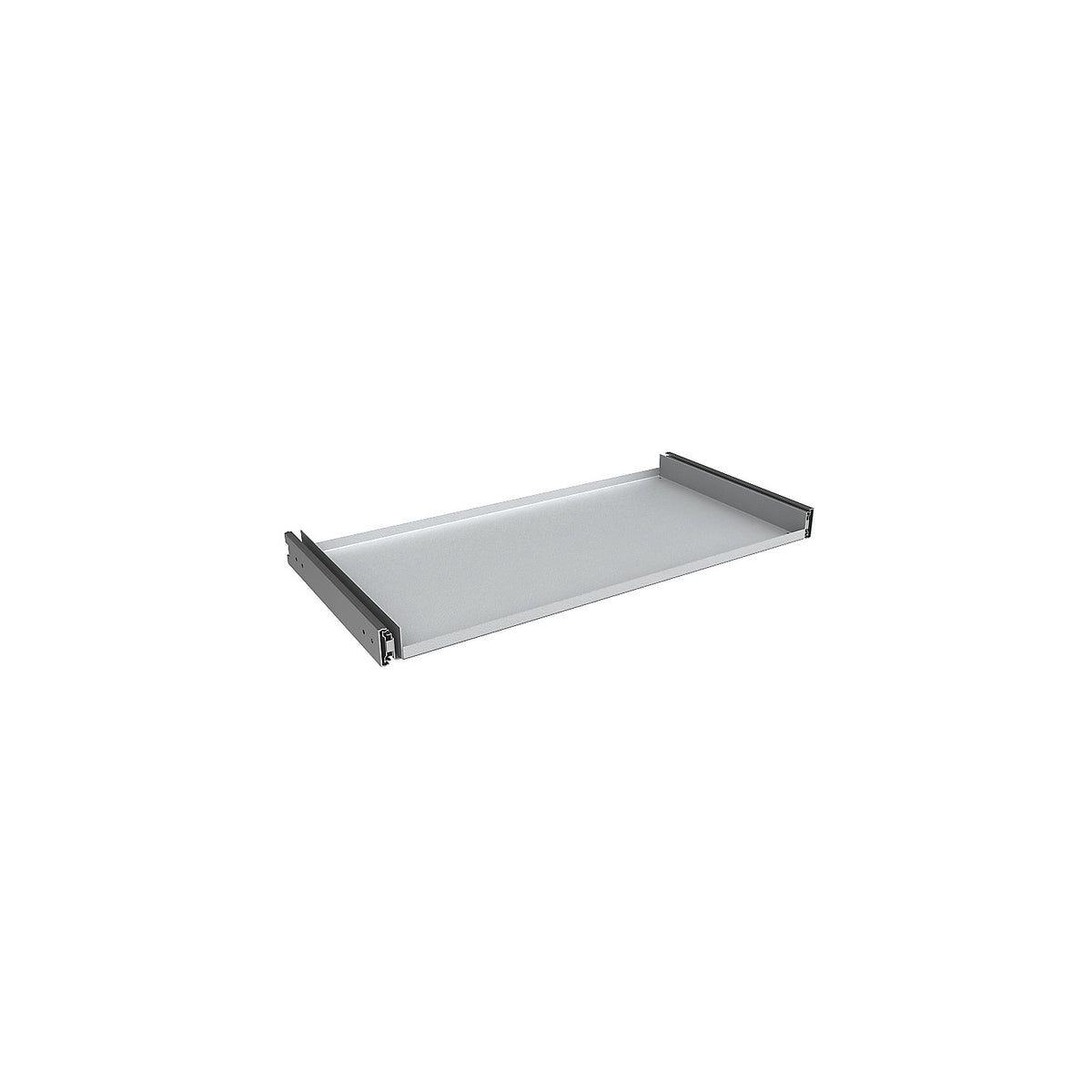 Shelf, extendable on telescopic rails, extra cost.